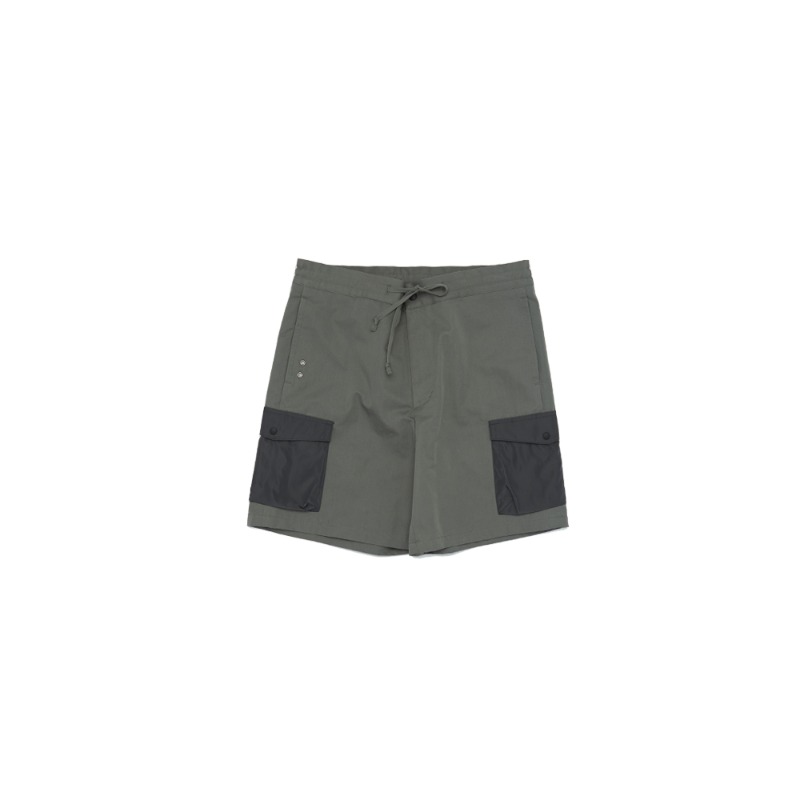 Daily Tied Cargo Shorts_mint grey